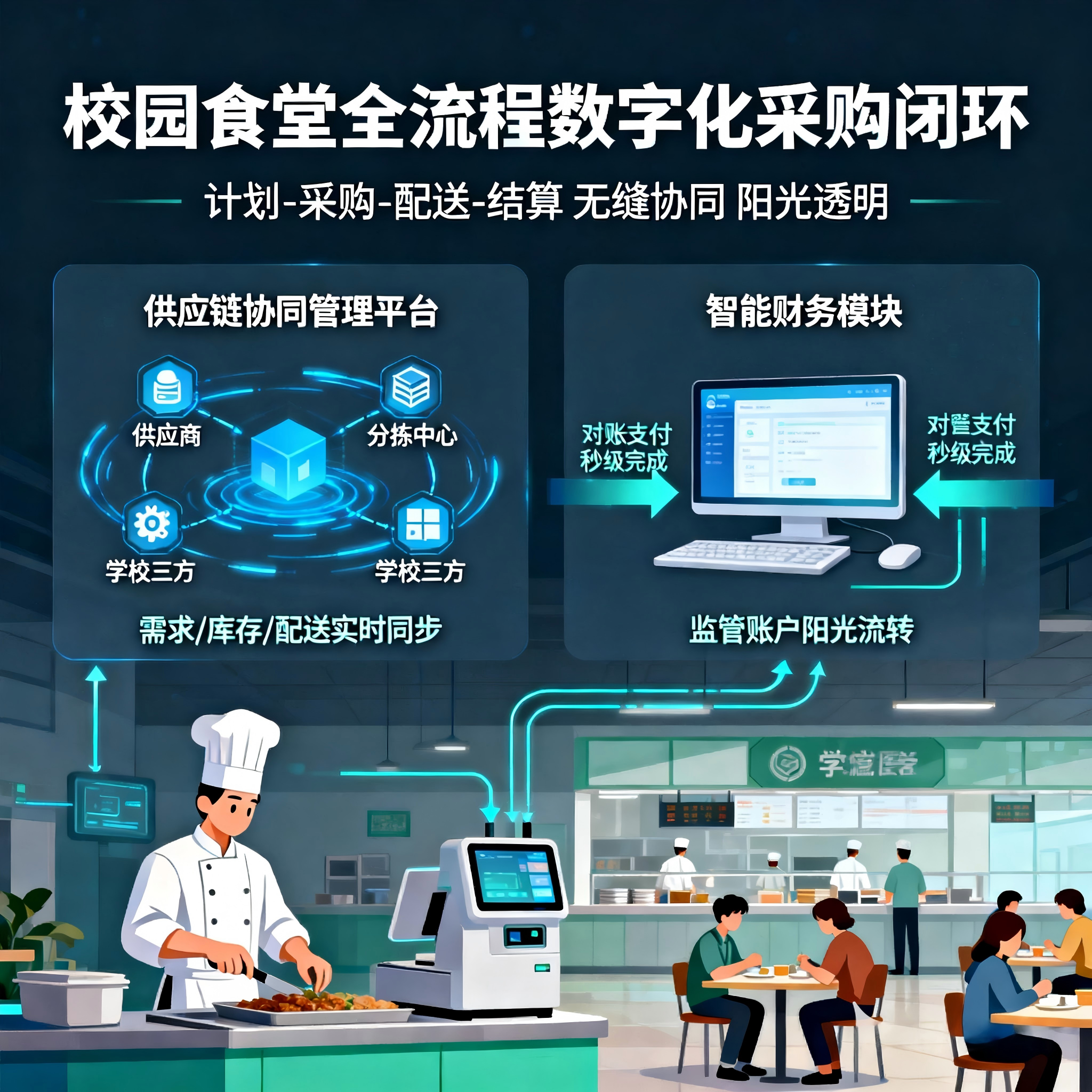 破解校园后厨黑箱：四大“数字哨兵”，如何让每一餐的安全都晒在阳光下？
